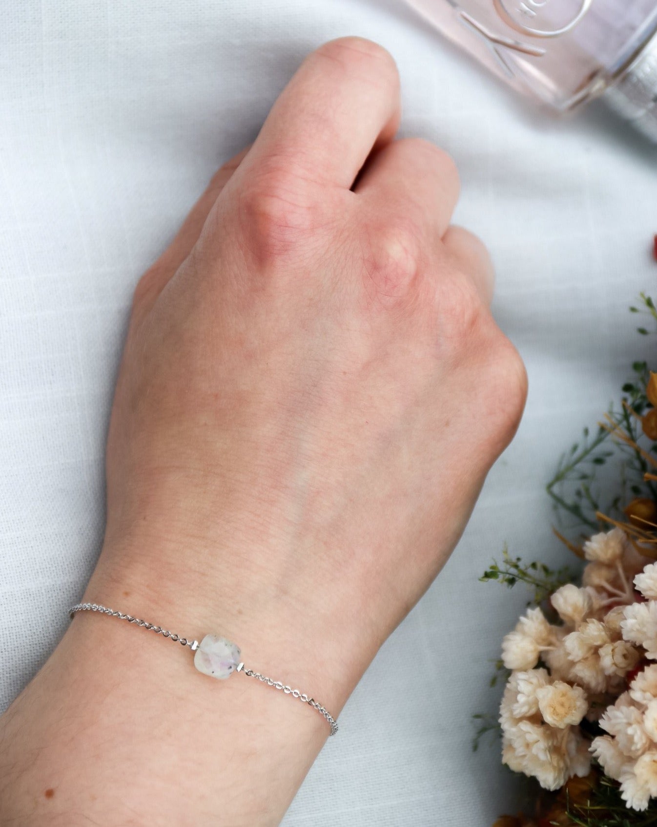 Bracelet pierre de lune naturelle - France Bracelet pierre de lune naturelle - France
